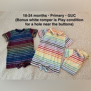 Romper Bundle by Primary, size 24 months
